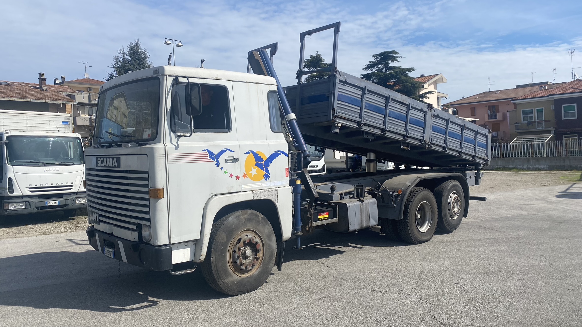 SCANIA 141 6X2 GRU E RIBALTABILE